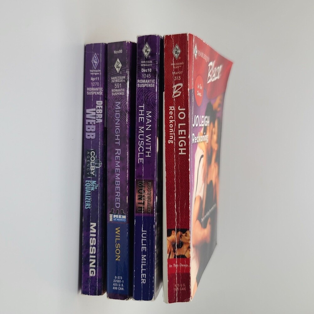 Harlequin Intrigue Blaze Books Romance Suspense Lot of 4